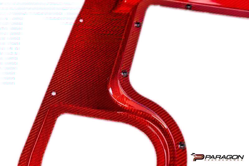 C8 Carbon Fiber Clear Engine Bay Cover - Convertible | 2020-2024