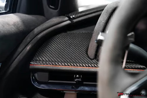 C8 Carbon Fiber Drive Side Dashboard Overlay | 2020-2024
