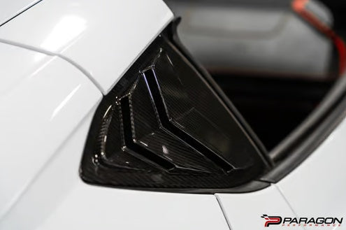 C8 Corvette Vented Carbon Fiber B Pillar Trim Overlay | 2020-2024