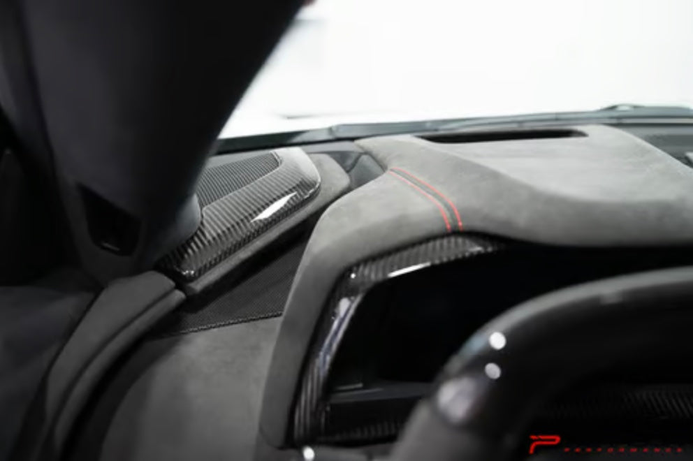 C8 Corvette Carbon Fiber Dashboard Speaker Trim