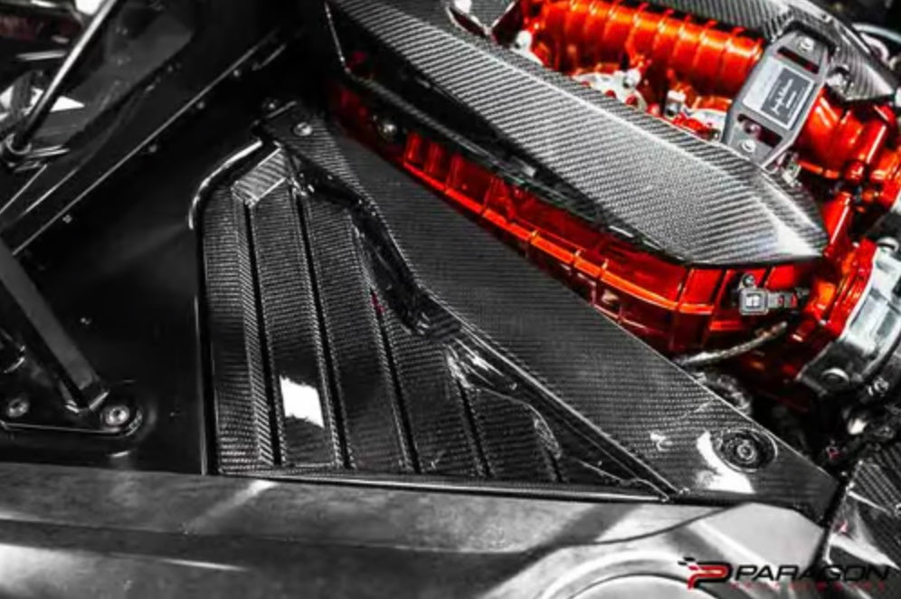 C8 Corvette Carbon Fiber Engine Bay Side Panels | 2020-2024