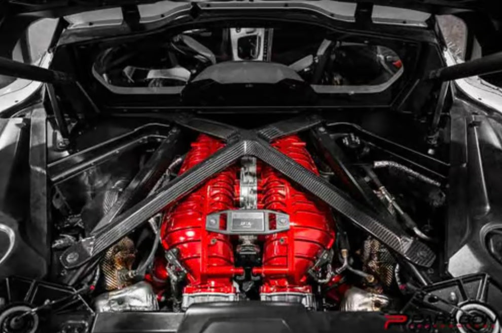 C8 Corvette Carbon Fiber X Brace - Coupe Only
