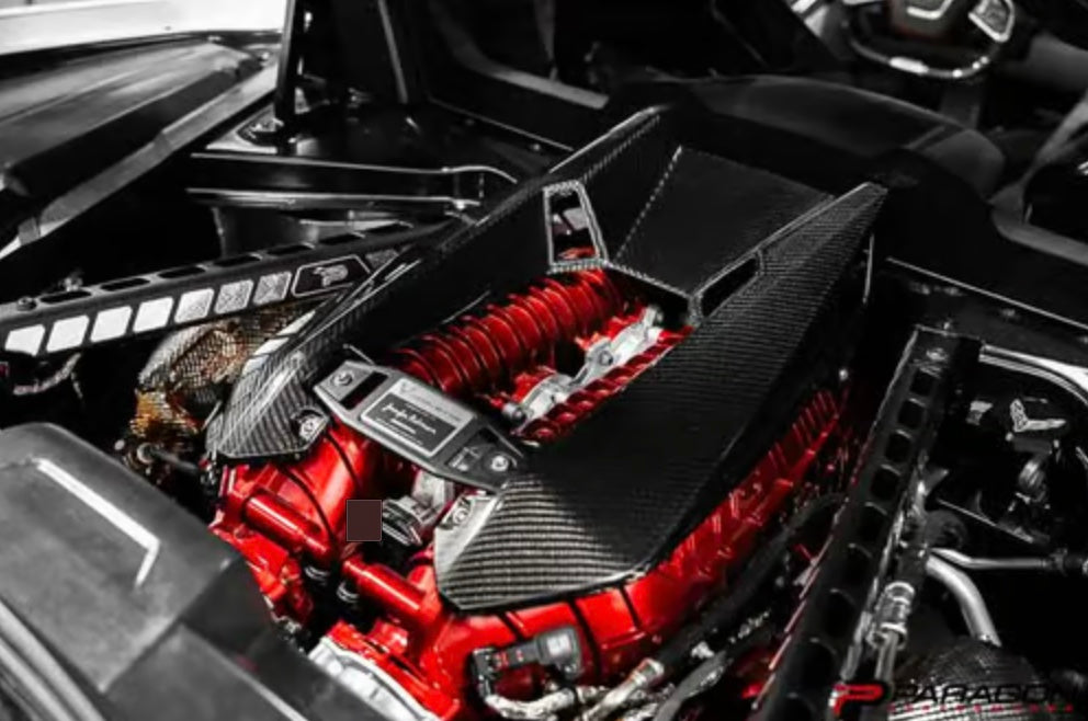 C8 Corvette Z06 LT6 Carbon Fiber Engine Cover - Coupe Only