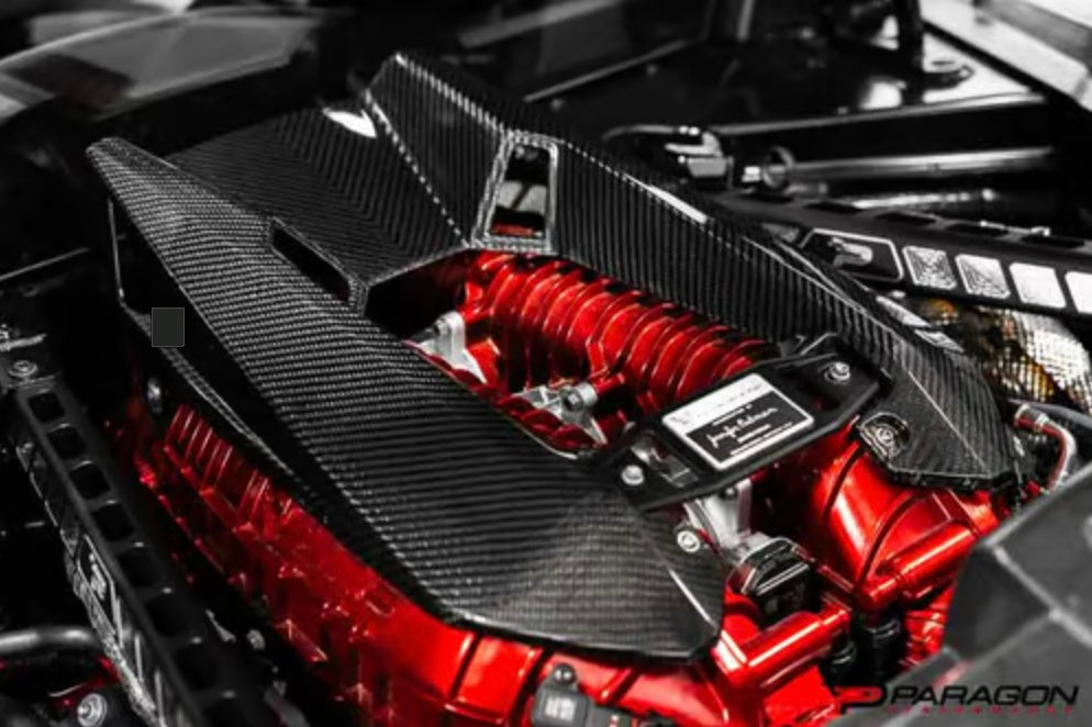C8 Corvette Z06 LT6 Carbon Fiber Engine Cover - Coupe Only