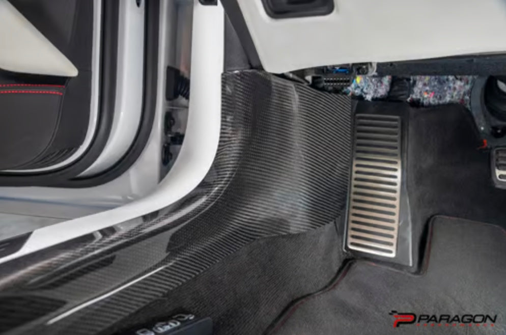 C8 Corvette Carbon Fiber Inner Door Sill Panel