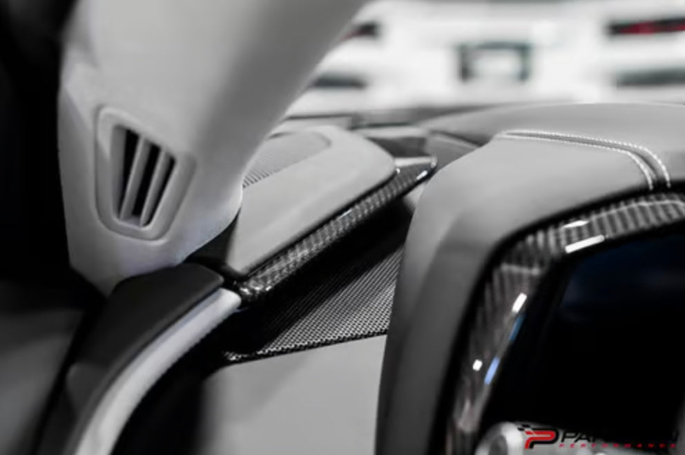 C8 Corvette Carbon Fiber 3PC Upper Dashboard Trim