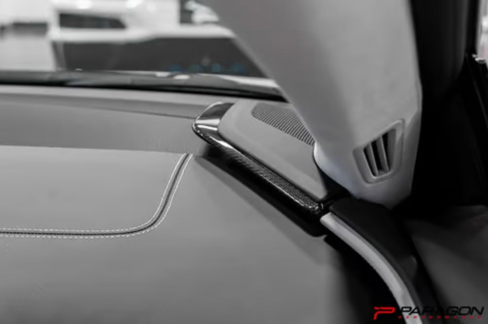 C8 Corvette Carbon Fiber 3PC Upper Dashboard Trim