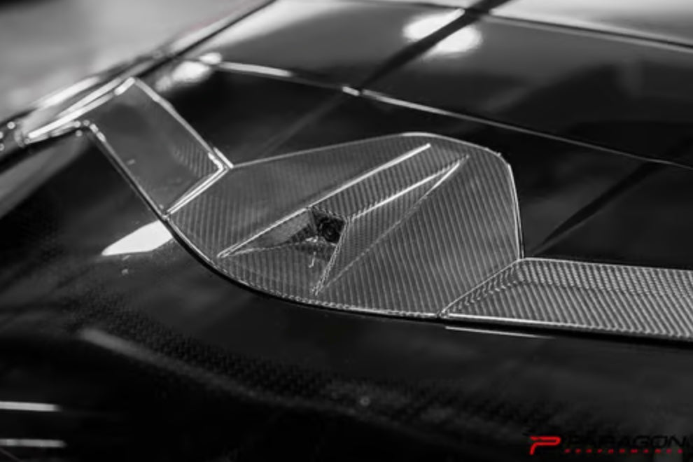 C8 Corvette Carbon Fiber Rear Camera Overlay - Coupe Only