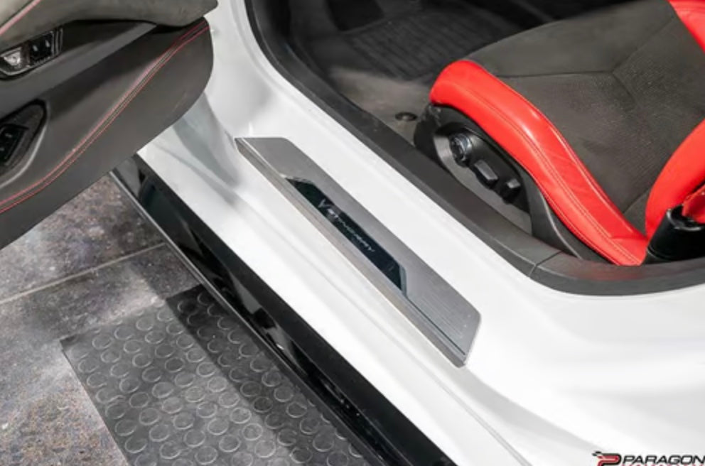 C8 Corvette Carbon Fiber Door Sill Plate Covers