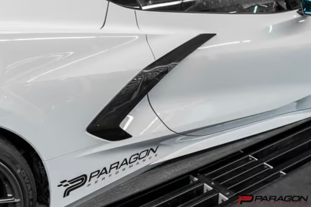 CCS C8 Corvette Carbon Fiber Side Scoop Overlay Package