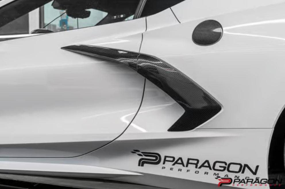 CCS C8 Corvette Carbon Fiber Side Scoop Overlay Package