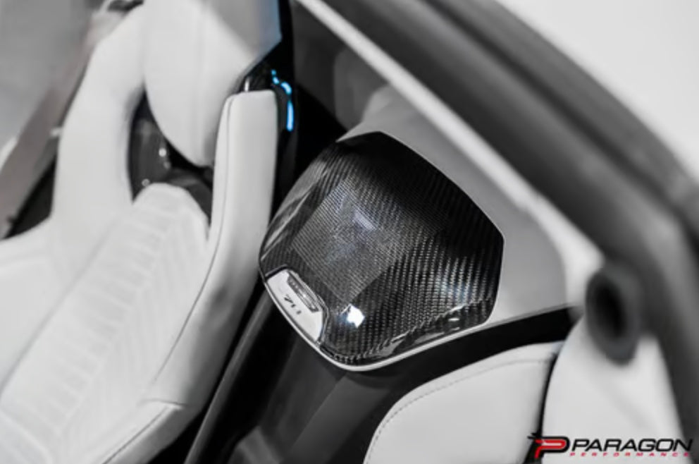 C8 Corvette Carbon Fiber Waterfall Speaker Overlay