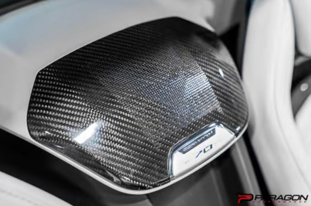 C8 Corvette Carbon Fiber Waterfall Speaker Overlay