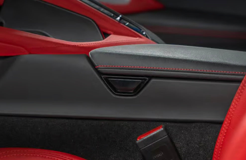 C8 Corvette Carbon Fiber Arm Rest Button