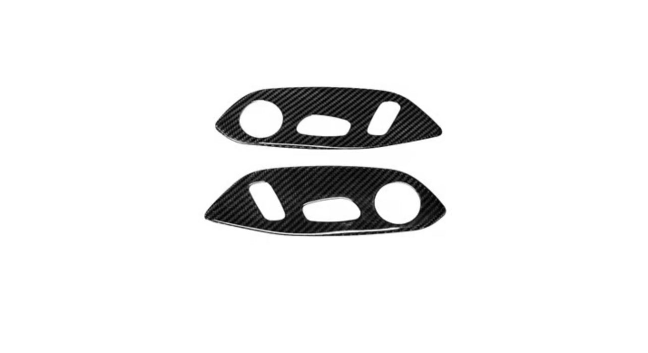 C8 Corvette Carbon Fiber Seat Adjuster Trim Overlay