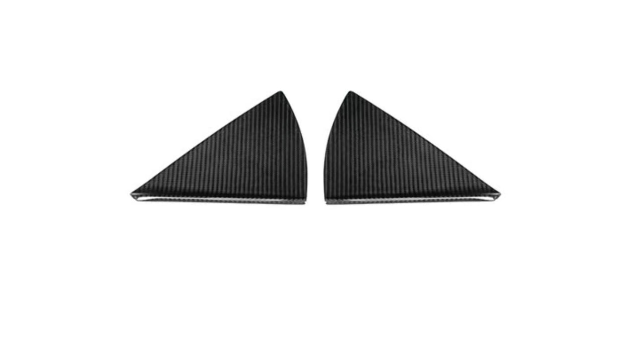 C8 Corvette Convertible Carbon Fiber B Pillar Trim Overlay - HTC