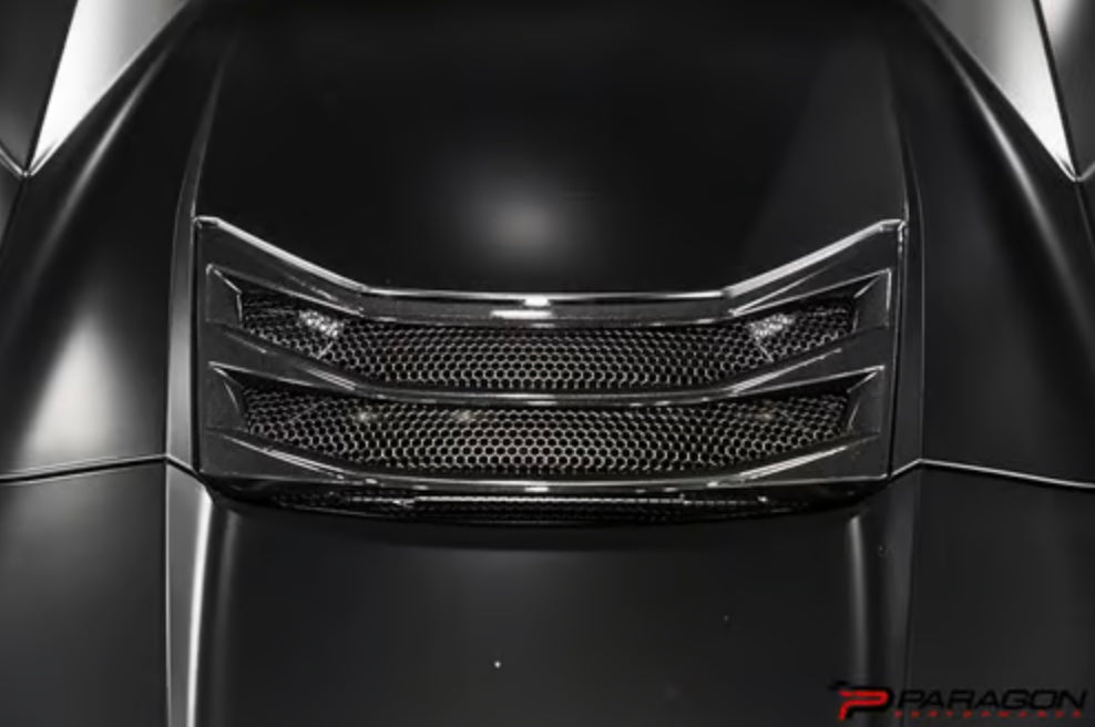 C8 Corvette Convertible Carbon Fiber Hatch Vent Overlay