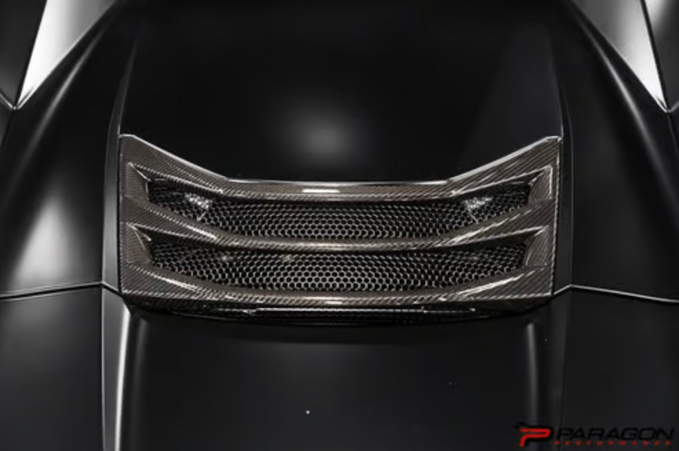 C8 Corvette Convertible Carbon Fiber Hatch Vent Overlay