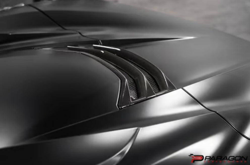 C8 Corvette Convertible Carbon Fiber Hatch Vent Overlay