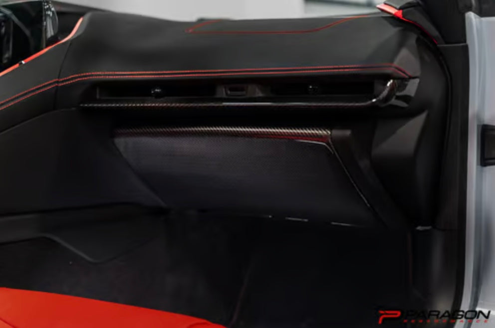 C8 Corvette Carbon Fiber Glovebox Cover