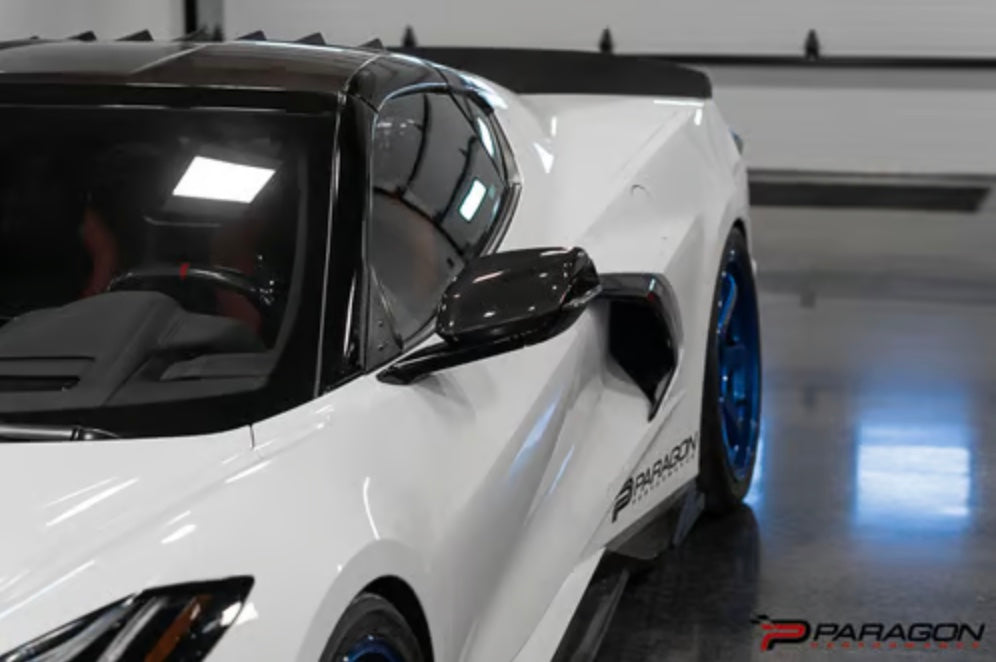 C8 Corvette Carbon Fiber Mirror Cap Replacement