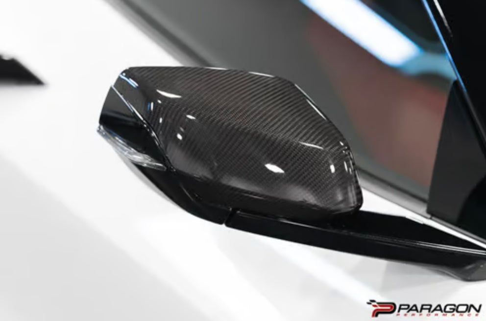 C8 Corvette Carbon Fiber Mirror Cap Replacement
