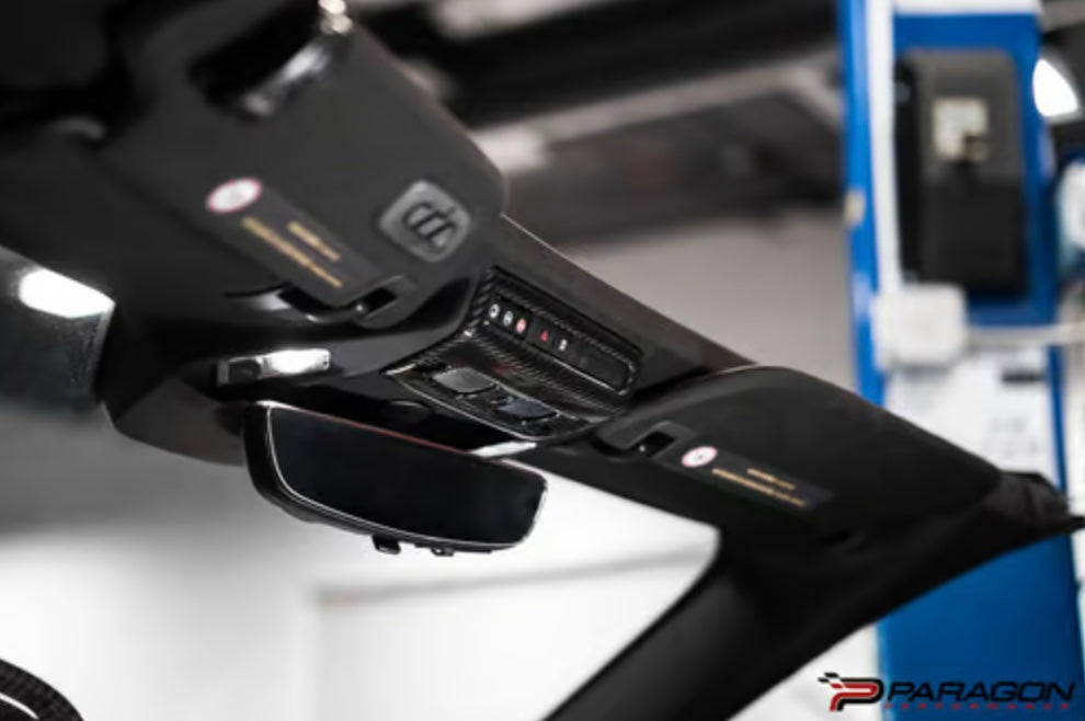 C8 Corvette Carbon Fiber Reading Lamp Overlay