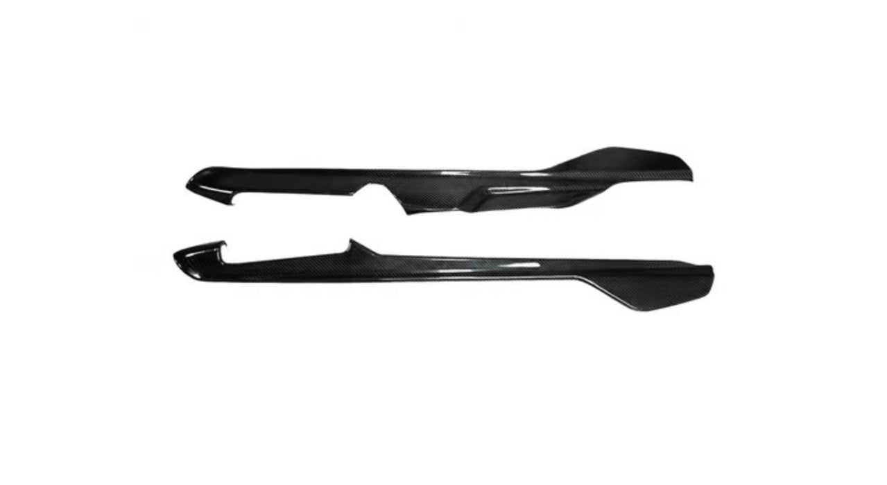 C8 Corvette Carbon Fiber Lower Center Console Trim Overlays
