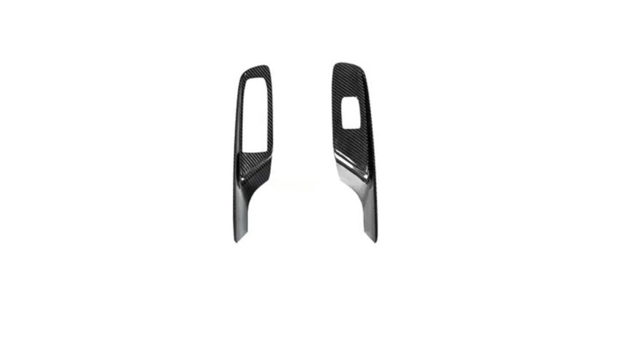 C8 Corvette Carbon Fiber Window Switch Covers - HTC