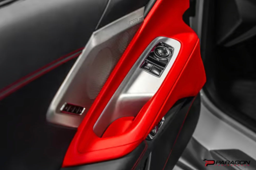 C8 Corvette Carbon Fiber Window Switch Covers - HTC