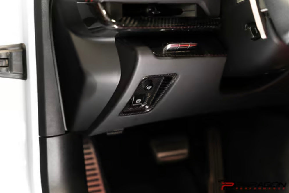 C8 Corvette Carbon Fiber Parking Brake Cover