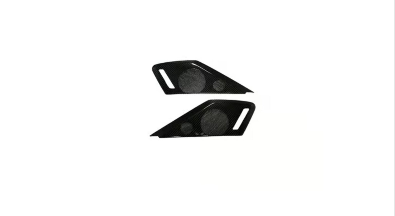 C8 Corvette Carbon Fiber Speaker Covers