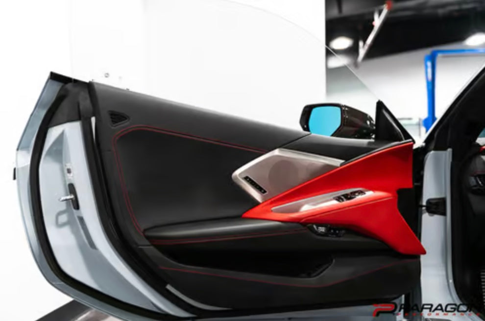 C8 Corvette Carbon Fiber Speaker Covers