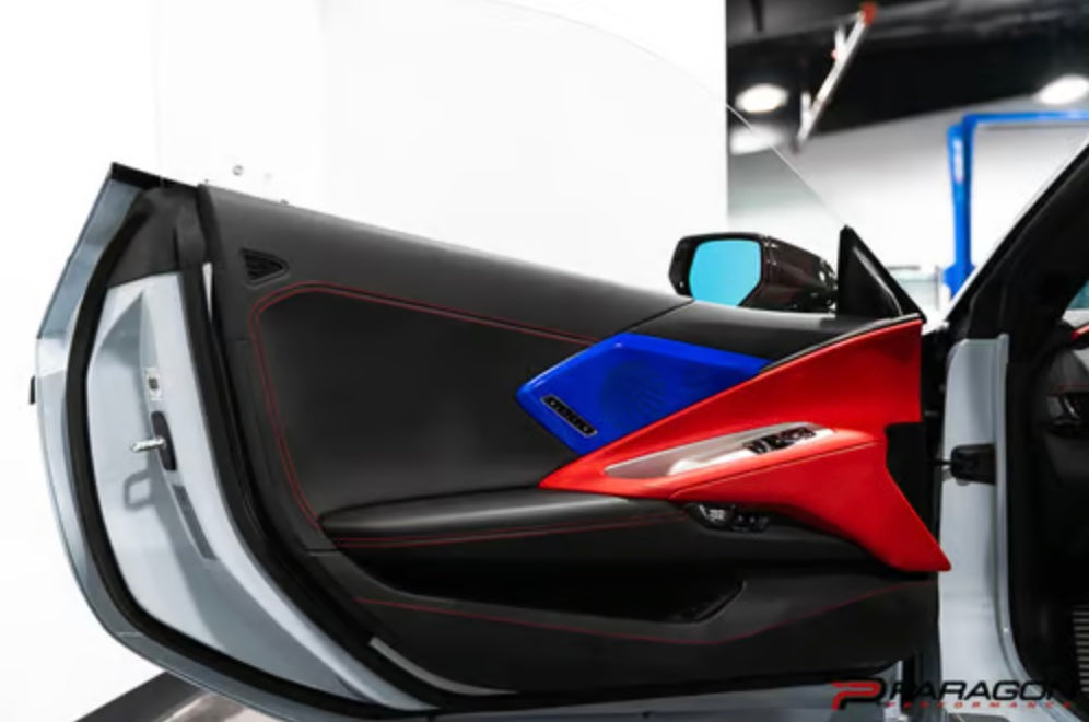 C8 Corvette Carbon Fiber Speaker Covers