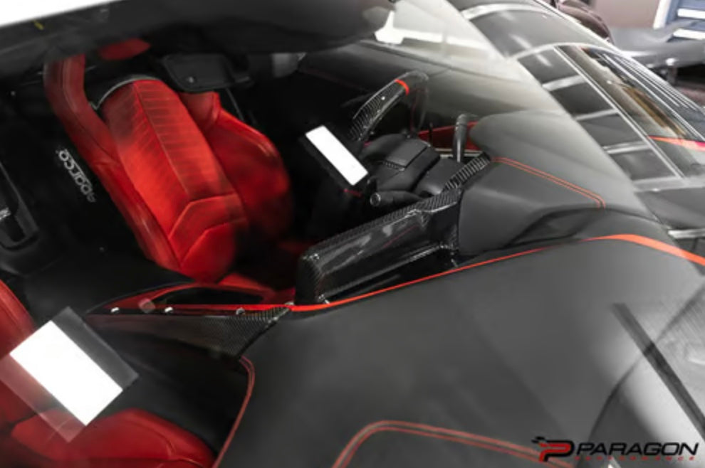C8 Corvette Carbon Fiber Radio Surround Overlay