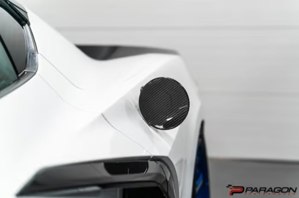 C8 Corvette Carbon Fiber Gas Cap Overlay