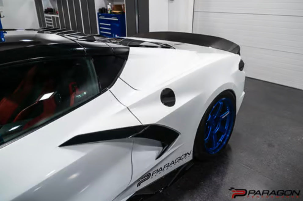 C8 Corvette Carbon Fiber Gas Cap Overlay