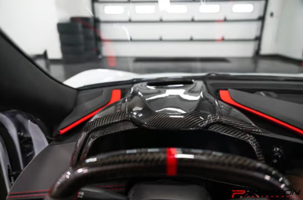 Carbon Fiber HUD Dashboard Cover - Center