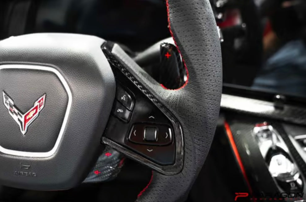 C8 Corvette Steering Wheel Trim Covers