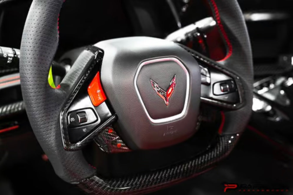 C8 Corvette Steering Wheel Trim Covers