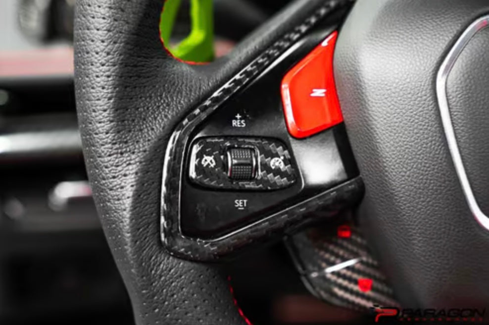 C8 Corvette Steering Wheel Roller Covers