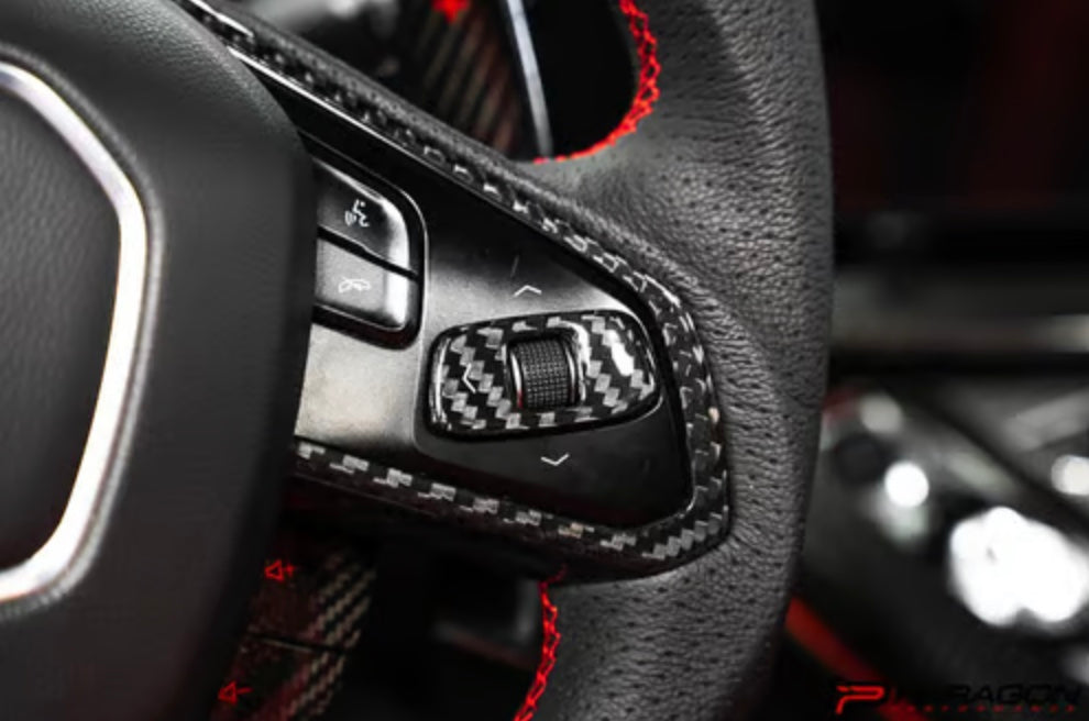 C8 Corvette Steering Wheel Roller Covers
