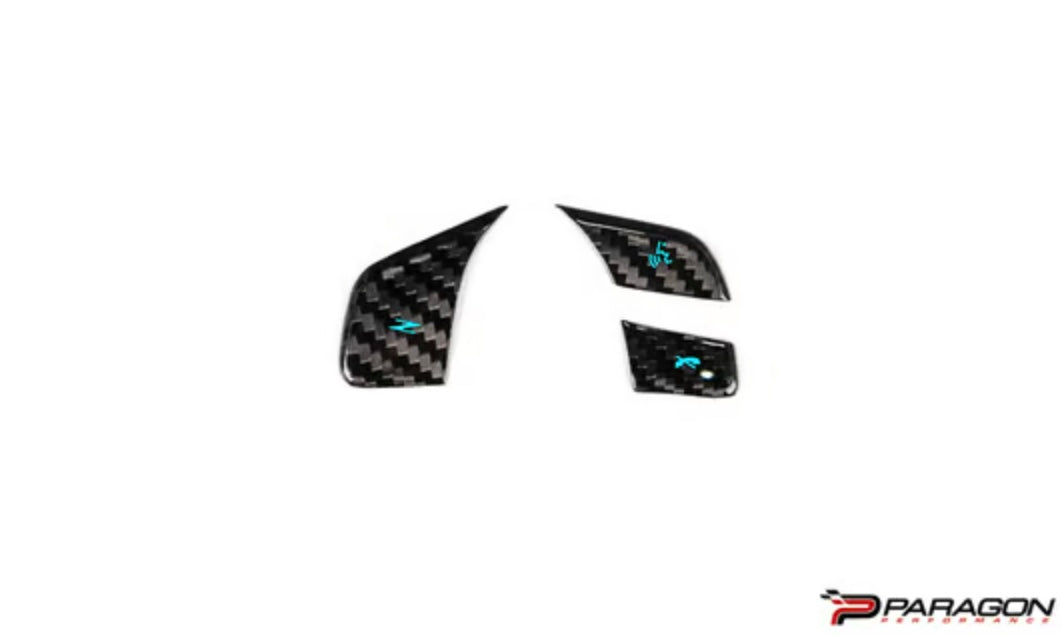 C8 Corvette Steering Wheel Button Covers 1LT Only - NON HEATED