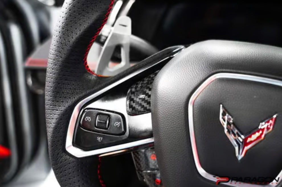 C8 Corvette Steering Wheel Button Covers 1LT Only - NON HEATED