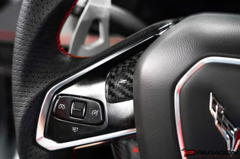 C8 Corvette Steering Wheel Button Covers 1LT Only - NON HEATED
