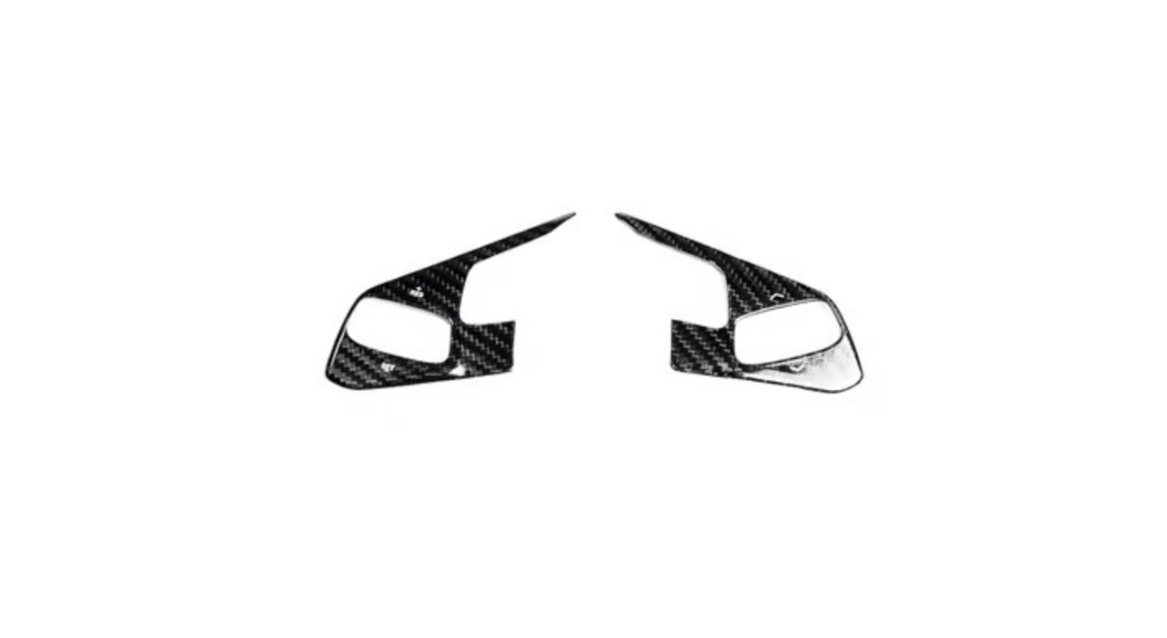 C8 Corvette Steering Wheel Black Side Covers - 1LT Only - NON HEATED