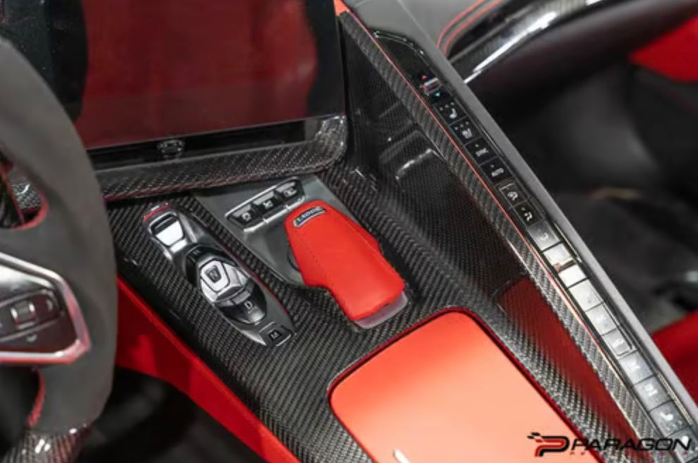 C8 Corvette Carbon Fiber Center Console Overlay