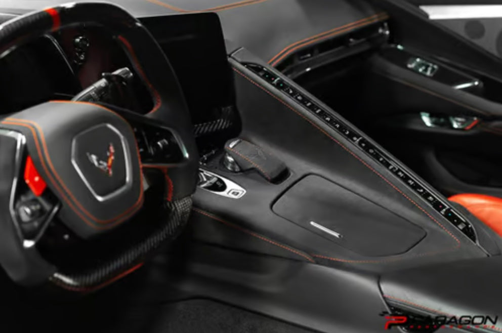 C8 Corvette Carbon Fiber Mode Select Overlay