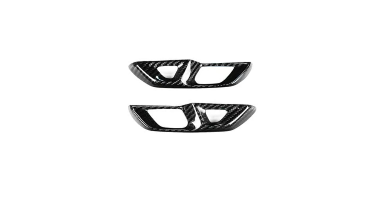 C8 Corvette Carbon Fiber Lock Trim Overlay