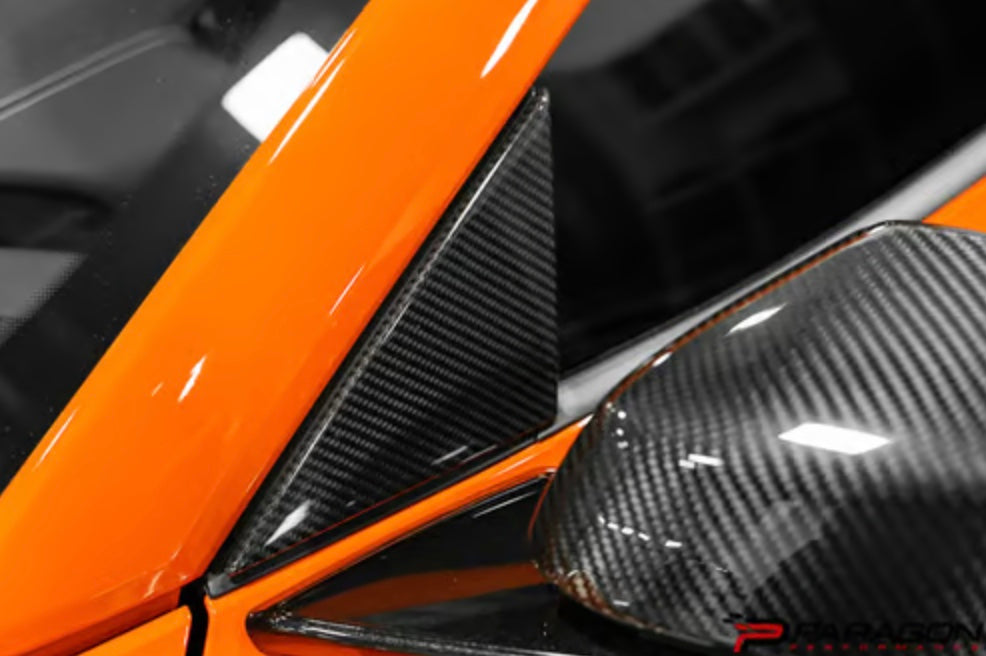 C8 Corvette Carbon Fiber A Pillar Trim Overlay